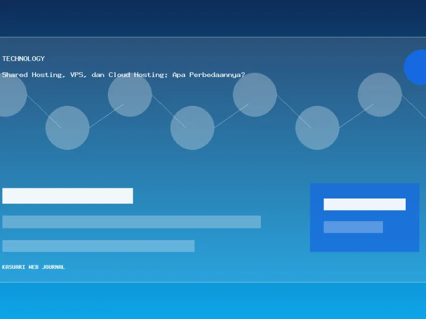 Ilustrasi Shared Hosting, VPS, dan Cloud Hosting: Apa Perbedaannya?